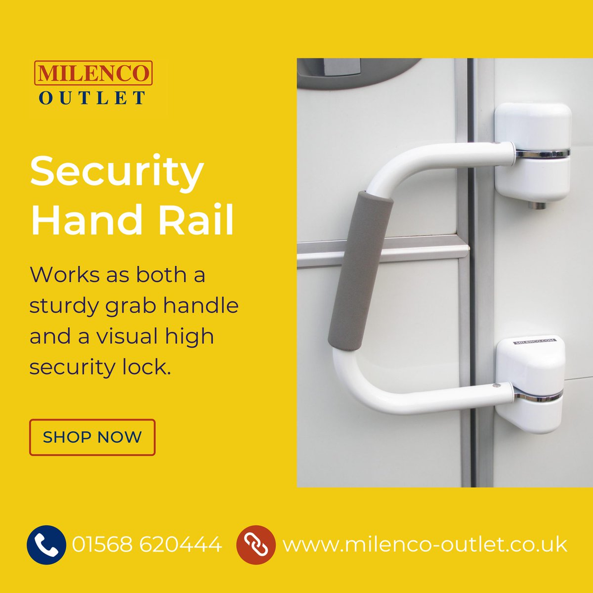 MilencoOutlet's tweet photo. Milenco's Security Hand Rails are a versatile piece of kit for your vehicle and offer both practicality and security. 🔒

Head over to https://t.co/qftyPkmdUf to take a closer look! https://t.co/DyMRh6DEjH