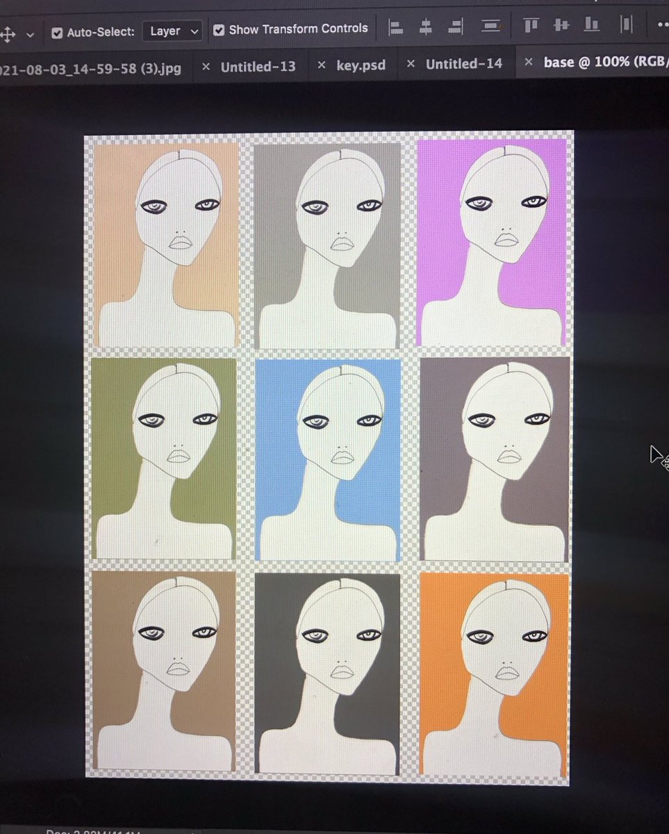 1989Sisters's tweet photo. Gm! Check out a very early version of Sisters. Here I was playing with layers and background colors in August 2021. https://t.co/S5SmH6XVdp