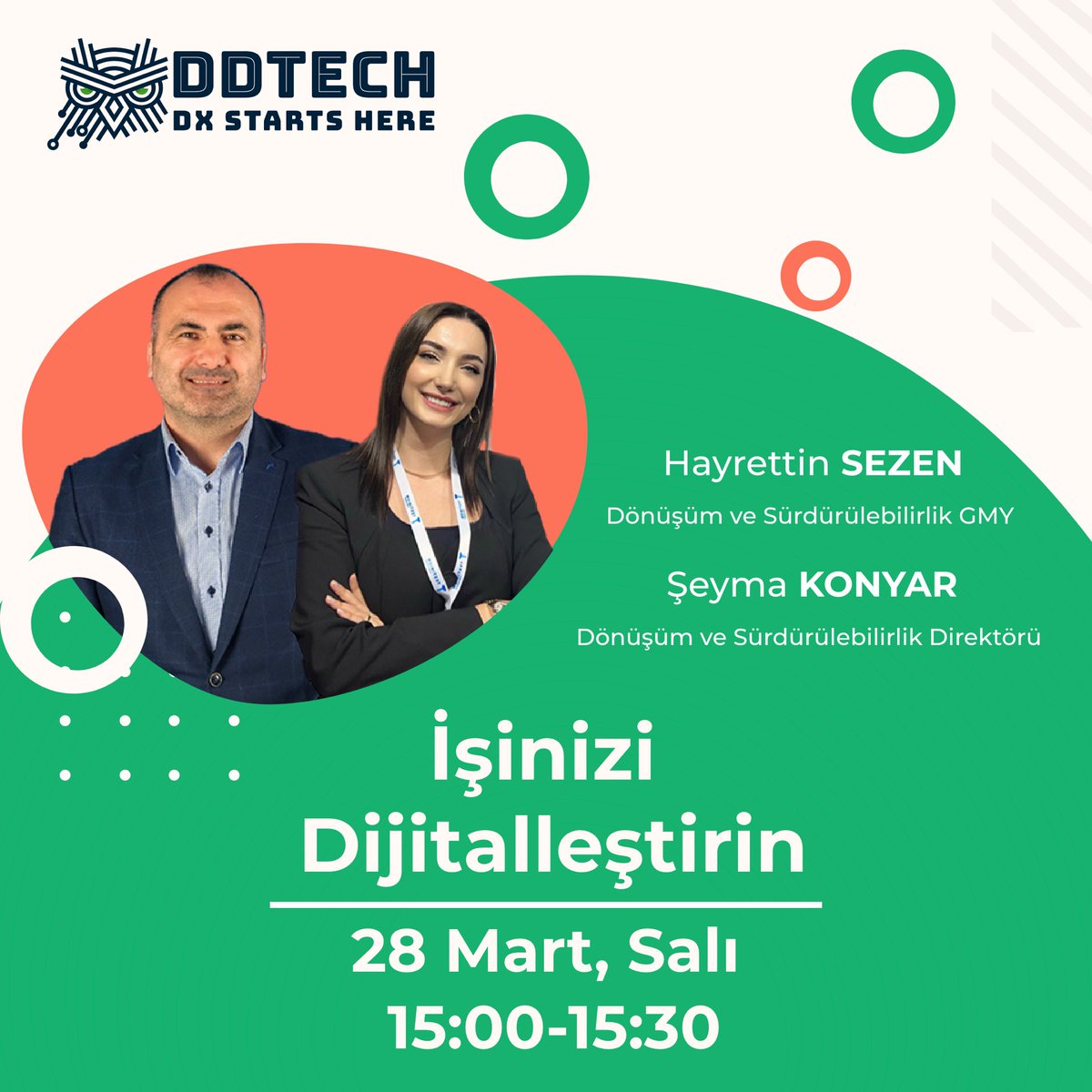 “İşinizi Dijitalleştirin" webinarımız, 28 Mart Salı 15.00'da canlı yayında! 

• Satın alma talep formlarının dijitalde yönetilmesi
• Online teklif toplama ve karşılaştırma
• Limit bazlı yetkilendirme ve onay süreçleri

Kayıt olmak için: ddtech.com.tr/isinizi-dijita…