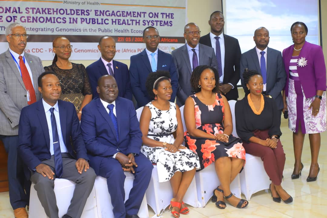 Happening now is the "National Stakeholders' Engagement on the Role of #Genomics in Public Health Systems" workshop by <a href="/AfricaCDC/">Africa CDC</a>. Thanks <a href="/Daudi_j/">Daudi Jjingo</a> &amp; <a href="/GeraldGmboowa/">Gerald Mboowa</a> for representing!