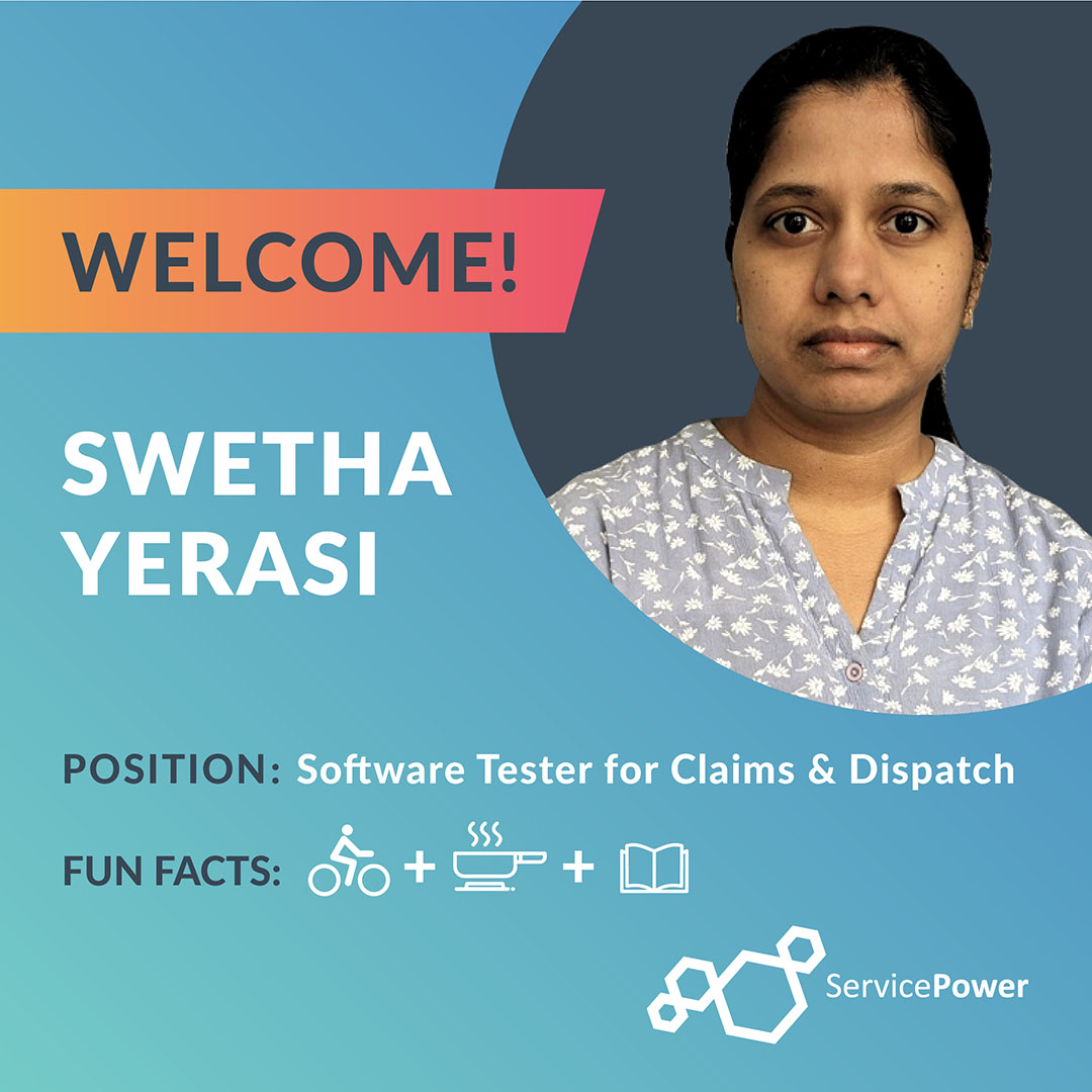 ServicePowerPlc's tweet image. Another great mind has joined #ServicePower 🤩 - say hi to our newest Software Tester, Swetha.
We look forward to having a blast together, Swetha.
Check out Swetha’s fun facts and fav activities in the comments below. You might be in for a surprise… or a great 📚recommendation!