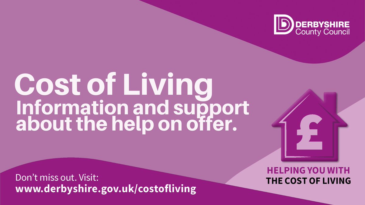 Derbyshirecc's tweet photo. Join thousands of Derbyshire residents already receiving the latest news, advice and information about the cost of living support available locally and nationally. Sign up here: https://t.co/QKGoWioWy1 https://t.co/mOKBdendHy