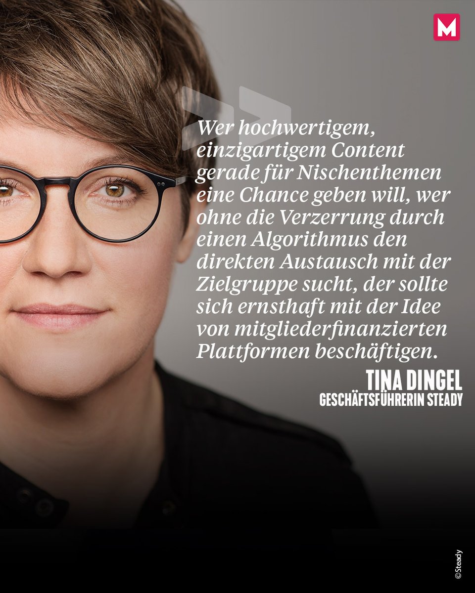 Die Logik von Facebook, Twitter, Tiktok und Co ist kein Naturgesetz. Es gibt Wege, die Einschränkungen der Plattformen zu umgehen, schreibt Tina Dingel, CEO von @joinsteady in ihrem MEEDIA-Gastbeitrag: meedia.de/medien/gastbei…