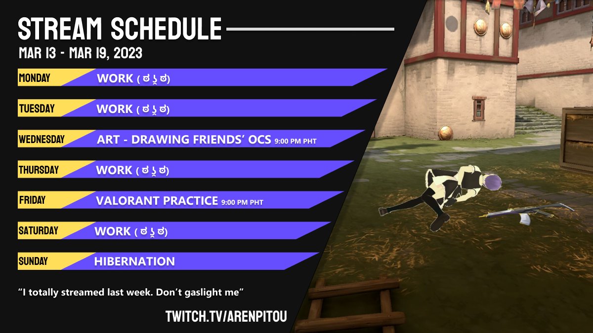 arenpitou's tweet photo. Uy, baka nakakalimutan niyo na streamer din ako ah. hahahaha
I've rescheduled the art stream to this Wednesday! long overdue tbh.
Super busy with work lately. I'm also practicing with my team for the upcoming tourna! Stop by when I'm live, k?
#Aren7LIVE https://t.co/gtiLPWXLtQ