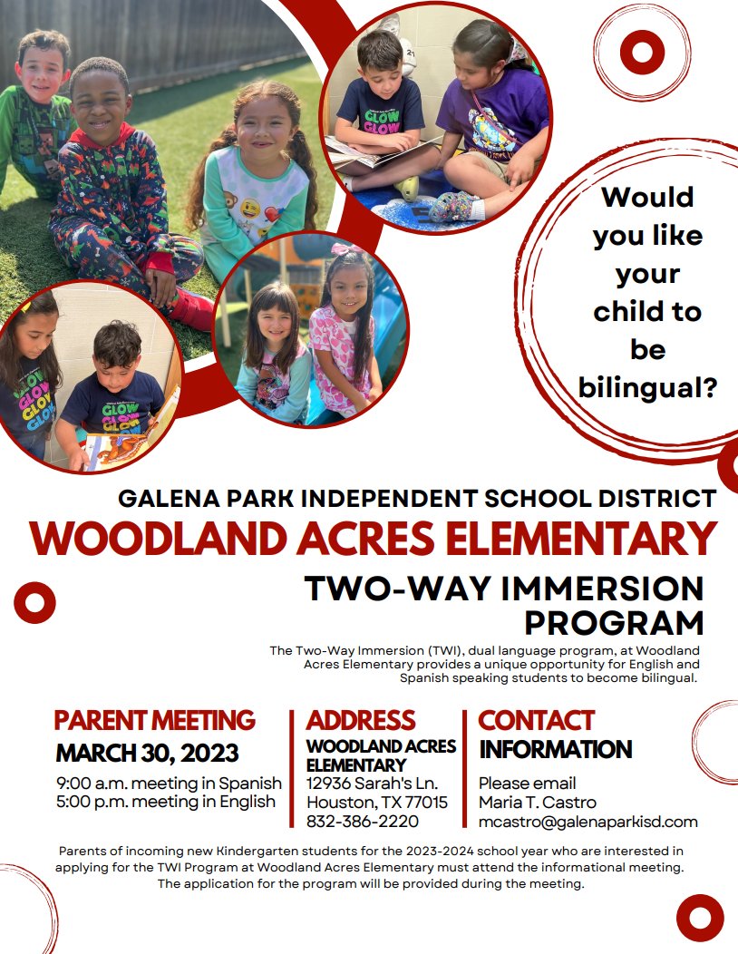 Galena Park ISD on Twitter "Galena Park ISD Woodland Acres Elementary