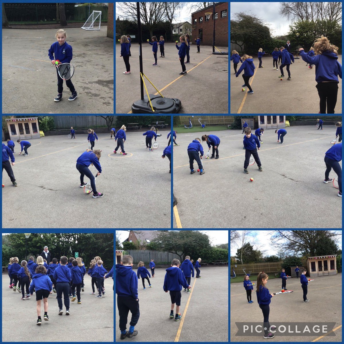 Christletonpri's tweet photo. Year 2 thoroughly enjoyed their tennis today with Phil from Hoole Tennis Club. #pecps #hooletennisclub https://t.co/aIuIxlycVG