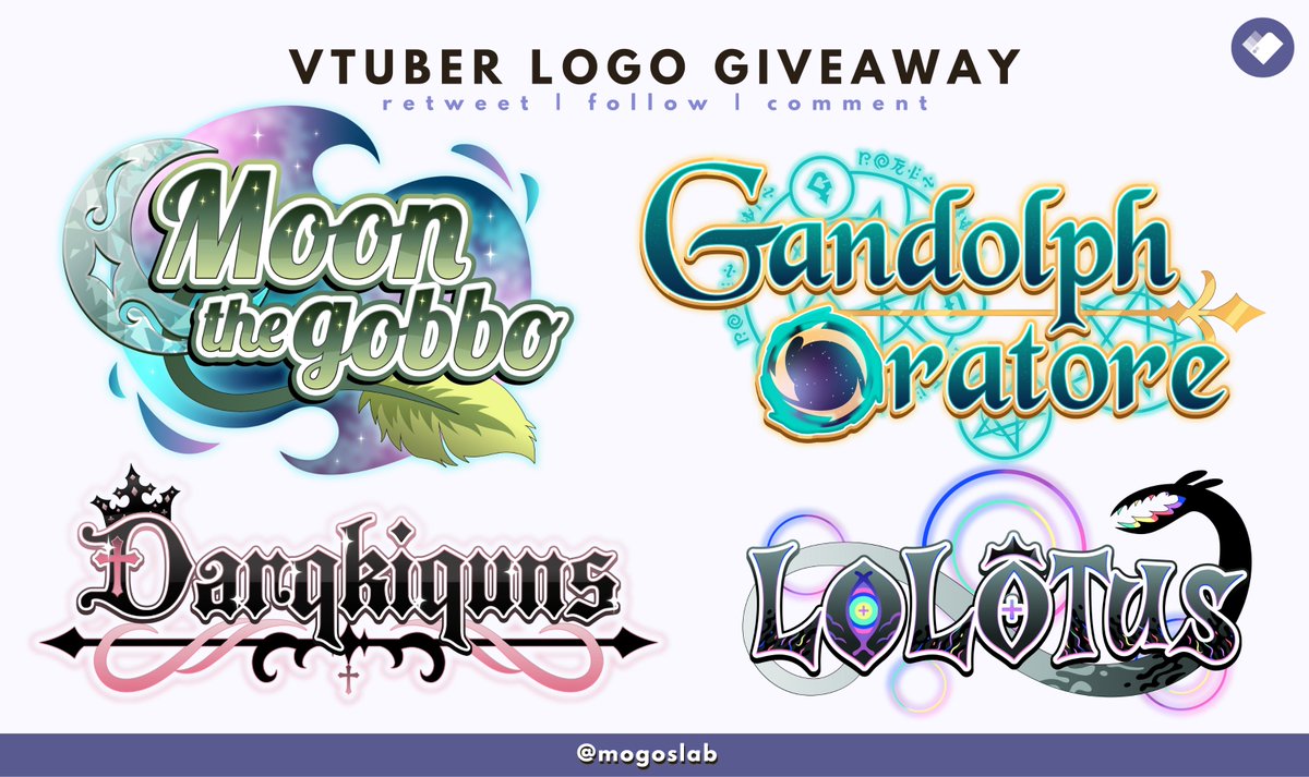 ✨Free Logo Giveaway✨
End: March 29th

To enter:
☑️ Follow :D
☑️ Retweet &amp; Comment 

#VTuberAssets #vtuber