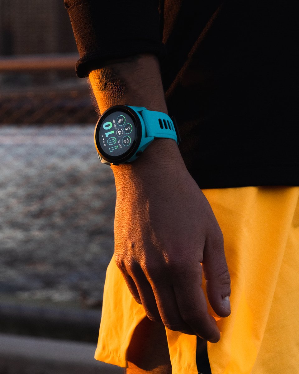 Vous vous donnez à fond pour être prêt le jour de la course.
Lorsque vous franchirez la ligne d’arrivée et que vous appuierez sur la touche Stop de votre Forerunner, vous saurez exactement comment vous en êtes arrivé là : vous avez brillé à l’entrainement.