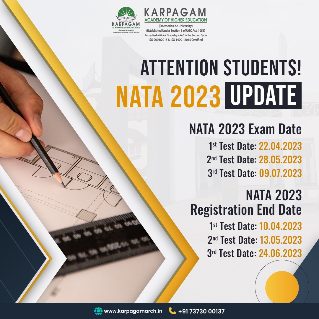 Clearing the National Aptitude Test in Architecture (NATA) is the first step to building a career in Architecture. NATA tests and deals with the students' drawing skills, logical skills, and critical thinking knowledge.
 #NationalAptitudeTest #AptitudeTest #Architecture #Design