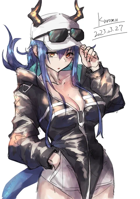 遊龍チェン#アークナイツ版深夜の真剣お絵かき60分一本勝負  #Arknights #アークナイツ #明日方舟 