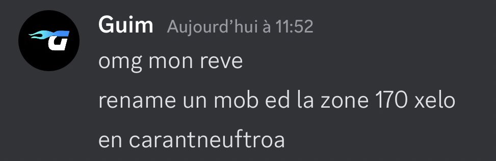Jules_GGs's tweet photo. Au risque de manger le plus gros « vu » de ma vie, @DOFUSfr faut qu’on parle. 
Un pote sur discord a eu la MEILLEURE idée pour un petit clin d’oeil dans votre jeu.

Des pnj ont droit à des refontes graphiques, pensez-vous qu’une refonte d’un nom de mob serait faisable ? https://t.co/KwcLuDUGtc
