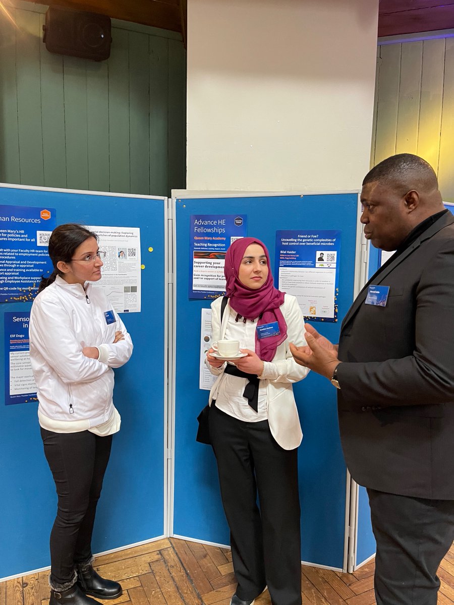 QM_Academy's tweet photo. It was good to have the opportunity to discuss teaching recognition with postdocs at today's Queen Mary Postdoc conference #QMPdC23
You can find out more on our website https://t.co/K50WlQHpKf https://t.co/Qde0SKfDNs