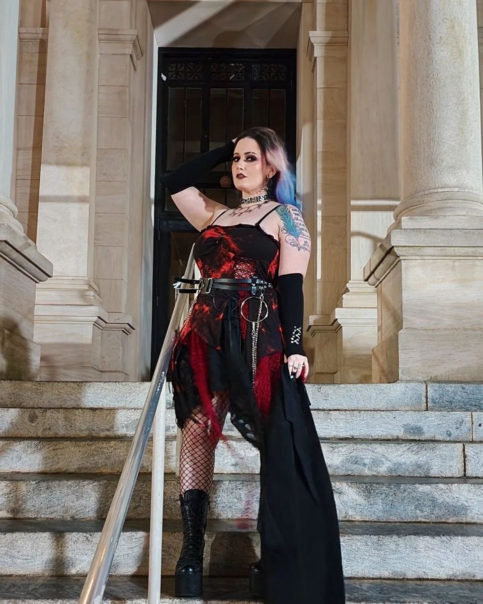 VampireFreaks's tweet photo. I know we've said it before - and we will keep saying it. We have the COOLEST customers!
The stellar @maeva.moonlight slaying in the Blood Bride Distressed Punk Dress 🩸🥀
#CustomerPhoto #Goth #GothDress #Alternative #VampireFreaks #AltFit #GothClothing #AlternativeDress https://t.co/IBPAdgqe7i