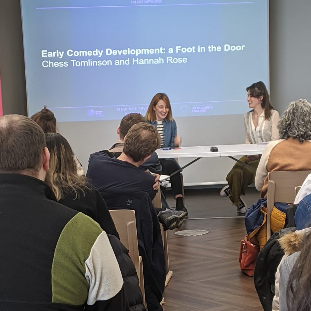 nescreen_'s tweet photo. @nescreen_ Weekend Recap – 2/3
On Saturday, we attended the #NorthernTalentNetwork: Writing for Comedy event in South Shields hosted by @NewWritingNorth✍
We heard valuable insights from @ChessTomlinson, @thehannahrose, @DFCManagement, @jasonmarkcook and Emily Fairweather. https://t.co/InvgeJfd4N