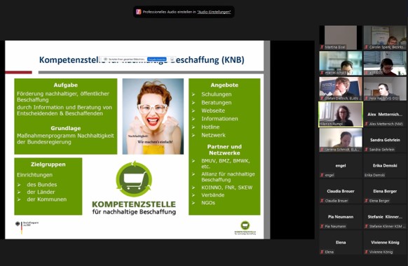 Online-Netzwerkveranstaltung „Ratsbeschluss nachhaltige #Beschaffung und dann? Grundlagen & Instrumente zur Umsetzung in der (Verwaltungs-)Praxis“ bot ca. 20 Teilnehmenden am 22.03. Gelegenheit, ihre Fragen zu stellen. Verpasst aber am Thema interessiert? bv-pfalz.de/natur-verbrauc…