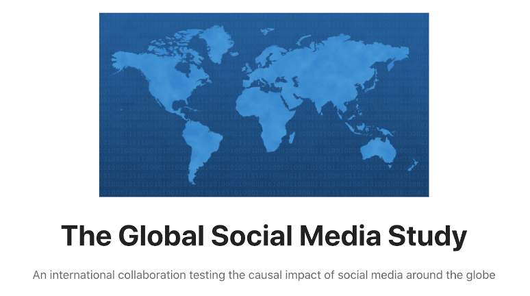 🚨Call for collaborators 🚨 We are launching a global study to test the causal impact of social media on psychological outcomes (mental health, polarization) around the world. If you want to collaborate with us, fill out this form: nyu.qualtrics.com/jfe/form/SV_6y… Please retweet!