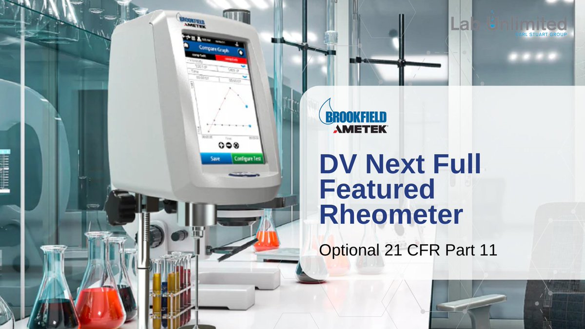 labunlimited's tweet image. Say goodbye to outdated testing methods! Upgrade to the 21 CFR Part 11 Compliant DVNext Full Feature Rheometer and revolutionise your viscosity and yield stress testing. #Rheometer #TestingUpgrade #21CFRPart11
okt.to/ayPJsB?