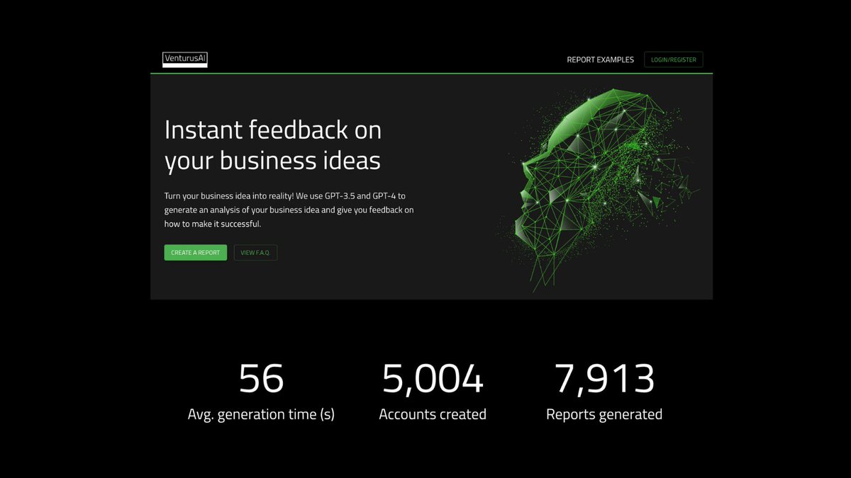 VenturusAI's tweet photo. 🎉 #VenturusAI hits 5k+ users worldwide!
🌟 We’re grateful for our early users &amp; advocates
🚀 We'll keep enhancing our tool for your business needs

Generate your report at https://t.co/otB2EHnydZ 

#keepinnovating https://t.co/DfylusJghD
