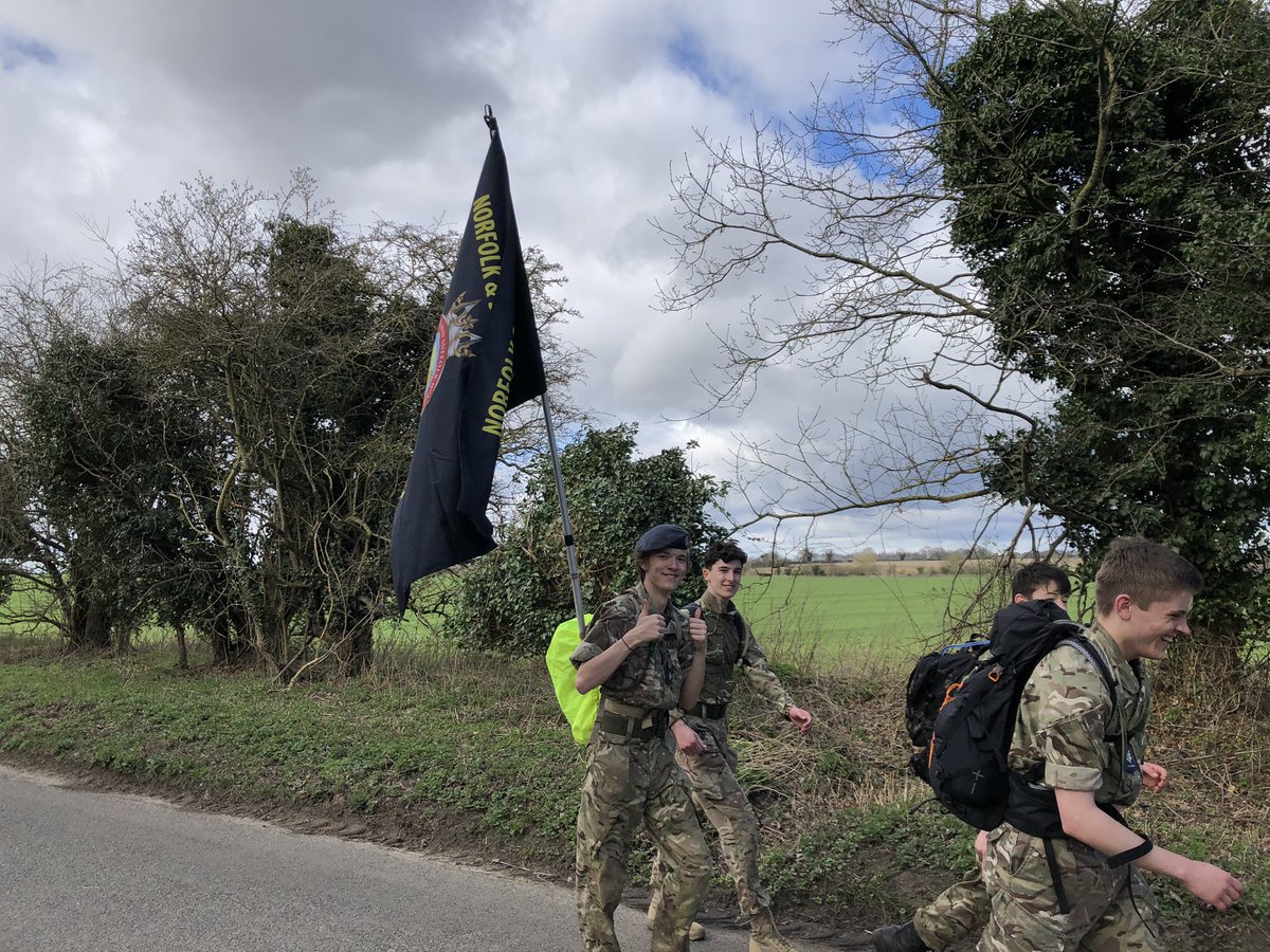 nswingatc's tweet photo. Well done to our #roadmarching team who completed another successful training session this weekend!
Covering 73km over two days, #aircadets and staff successfully completed the routes on both days despite the long distances and changeable weather.
#teamdynamite @ACORoadMarching https://t.co/ynFq8ucwV6