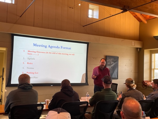 PaAggConAssn's tweet photo. Today, the first session of 2023 PACA’s Emerging Leaders Academy got underway, led by Greg Coker. Thank you to member Allan Myers Inc. for hosting. #BuildLocalPA #BuildingandConnectingCommunities #PACArocks https://t.co/kX3vvkCjfS