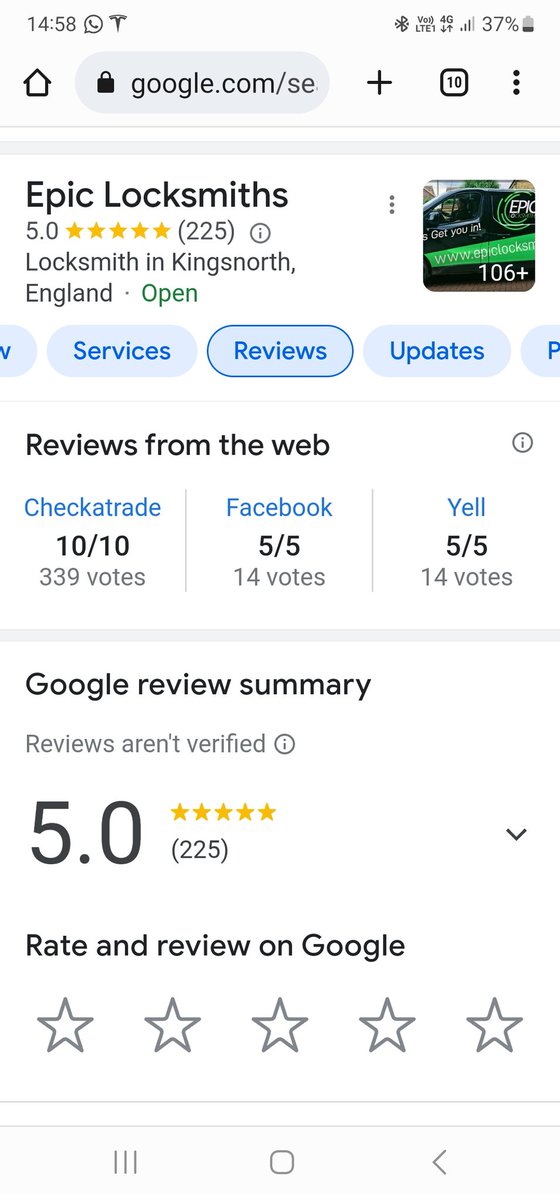 EpicLocksmiths's tweet photo. I would just like to say thank you to everyone who over the years have taken the time to leave me a review. we are now just 8 away from 600 across various platforms. https://t.co/ksVs5ycccm