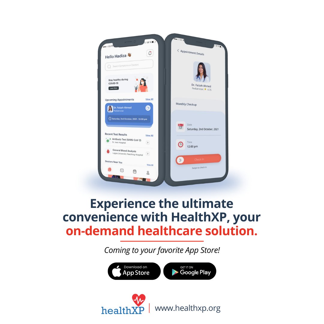 HealthXPAfrica's tweet photo. Say hello π to a healthier you with HealthXP - the on-demand healthcare app that brings wellness to your fingertips! π±ππ©Ί
Get ready to experience healthcare like never before.
#HealthXP #HealthXPAfrica #OnDemandHealthcare #HealthcareApp #HealthyLiving #HealthForAll #Africa https://t.co/6VhP64VPRl