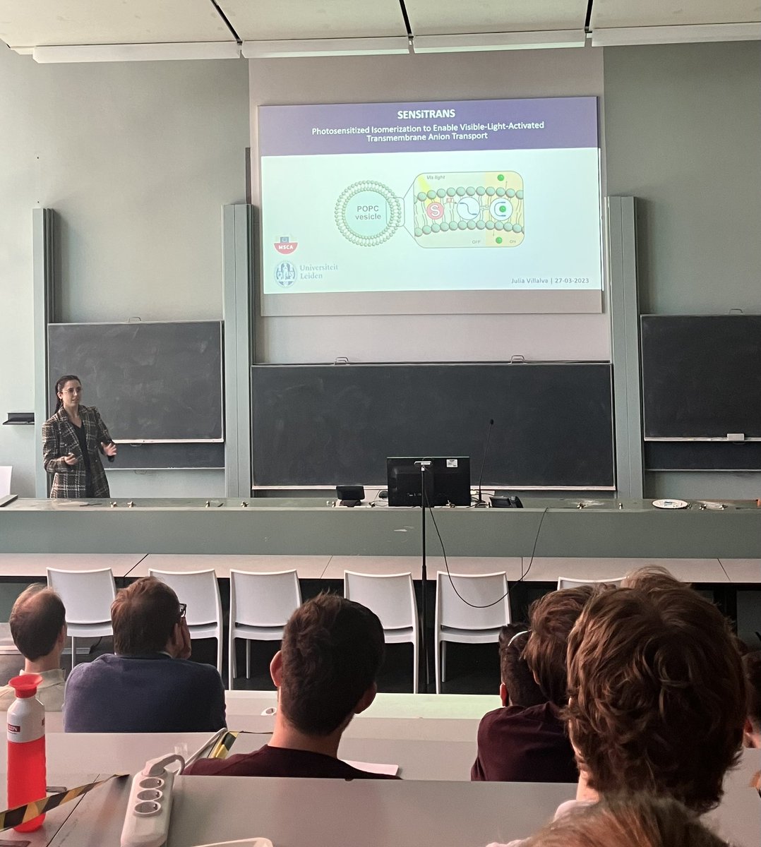 Supramolecular and Biomaterials Chemistry Group (@leidensbc) on Twitter photo ⚡️This afternoon, <a href="/JulsVillalva/">Julia Villalva</a> shared with the Leiden Institute of Chemistry her newest project for which she received a MSCA grant⚡️
Big congratulations for this great achievement and we wish her all the best in the coming years 🥂👩🏻🔬
<a href="/MSCActions/">Marie Skłodowska-Curie Actions</a> <a href="/LeidenScience/">Leiden Science</a> <a href="/s_wezenberg/">Sander Wezenberg</a> ⚡️This afternoon, <a href="/JulsVillalva/">Julia Villalva</a> shared with the Leiden Institute of Chemistry her newest project for which she received a MSCA grant⚡️
Big congratulations for this great achievement and we wish her all the best in the coming years 🥂👩🏻🔬
<a href="/MSCActions/">Marie Skłodowska-Curie Actions</a> <a href="/LeidenScience/">Leiden Science</a> <a href="/s_wezenberg/">Sander Wezenberg</a>