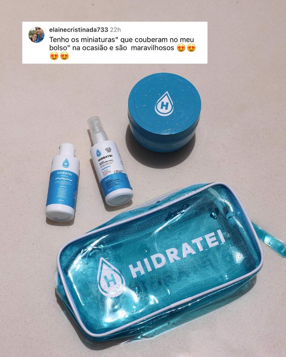 hidratei's tweet photo. Falou em viagem, falou em Hidratei mini 💙💦 #hidratei https://t.co/k2jvo5rdro