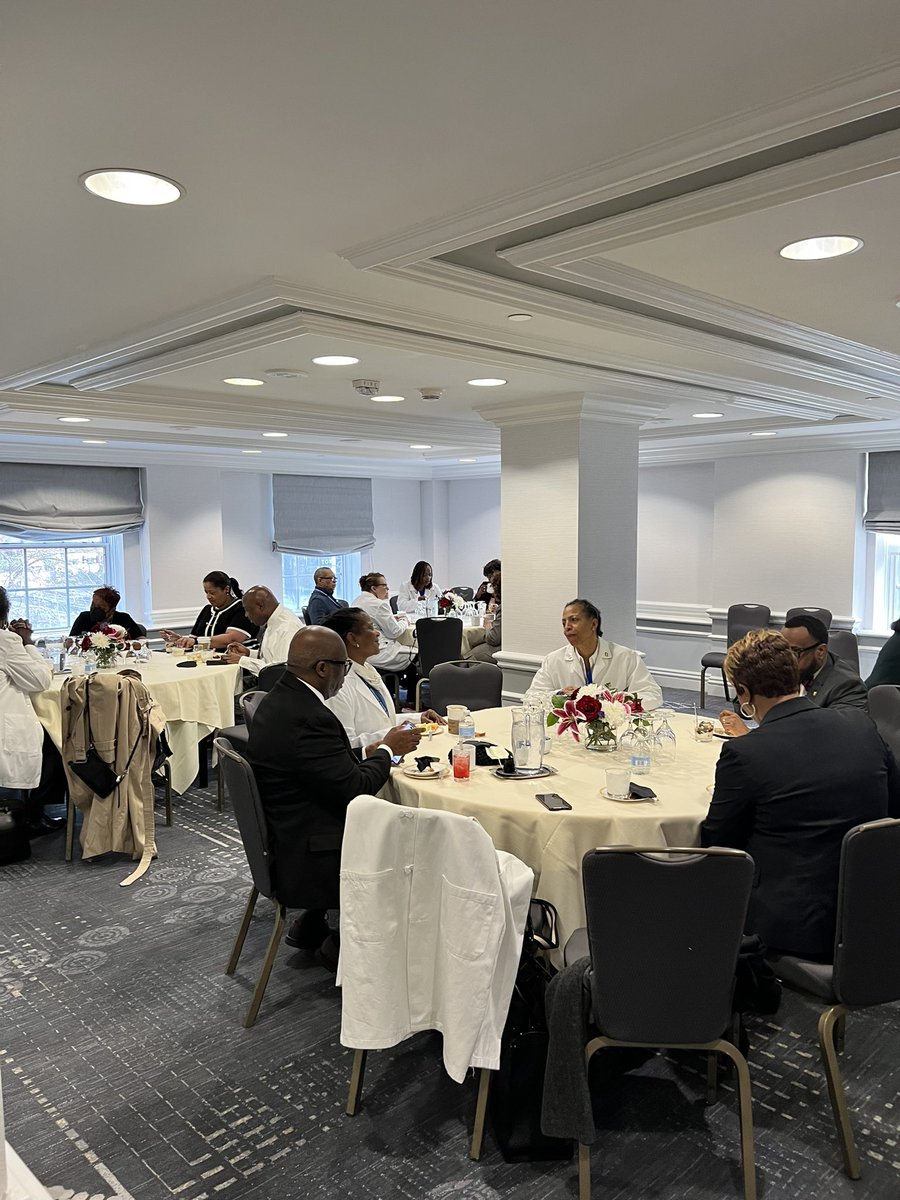 #NMA members discussing important issues such as #DobbsvJackson #physicianshortage and #gunviolence in preparation for todays Capitol Hill visit in DC. #colloquium2023 #NationalMedAssn #healthpolicy #healthequity #WashingtonDC