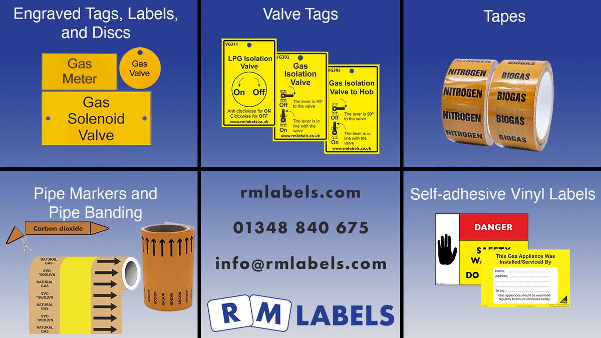 RMLabelsLtd's tweet photo. Looking for Gas ID Products?

See our full range of products and buy online at https://t.co/Q78nbrd0om

Or give us a call on 01348 840 675

Bespoke products available https://t.co/EcCeo4mqsJ