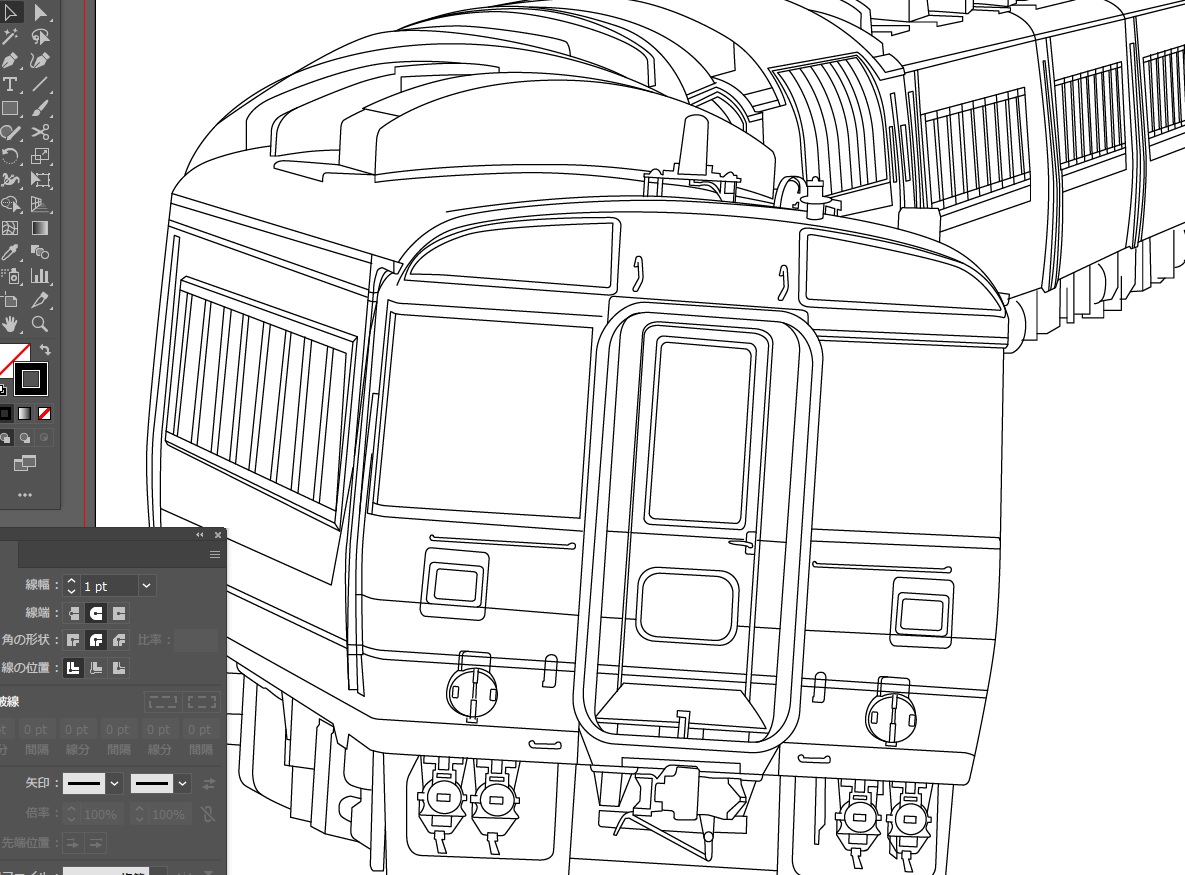 もう何回も描いた車両で似たような構図のものもある自覚はありますし、もっと界隈ウケしそうな題材はあると思いますが、今はただこの車両を描いていたい。 