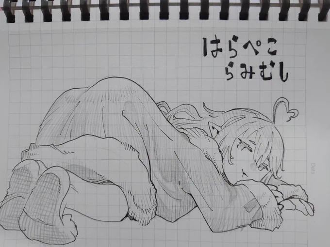 かわいい女の子を描きました。
#LamyArt 