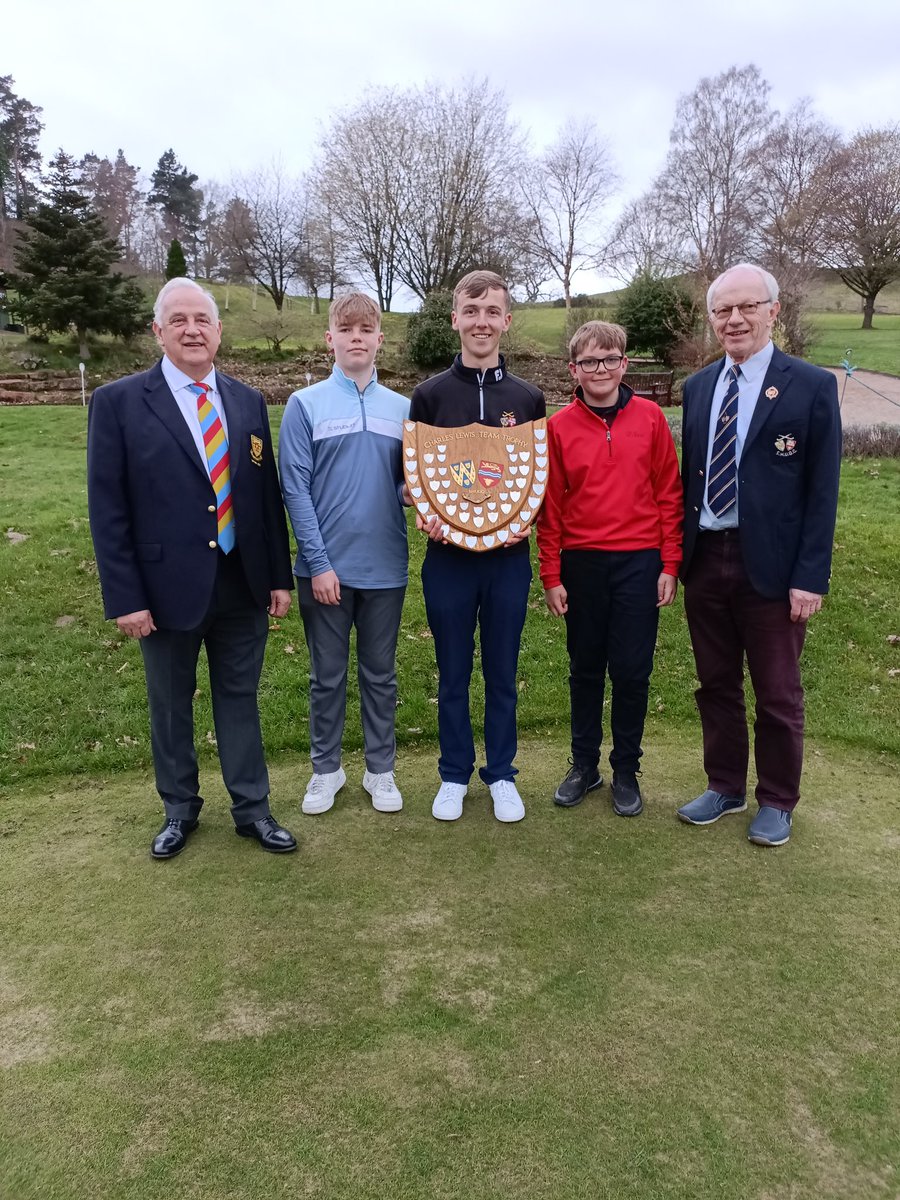 Congrats to our Junior team who successfully retained the Charles Lewis Team Shield.

The team consisted of Harri, Isaac, Ben and Alfie (not pictured).

Also congrats to Harri who finished 2nd and Isaac 3rd.

A great start to the season for our Juniors.

#juniorgolf #golf #golfer