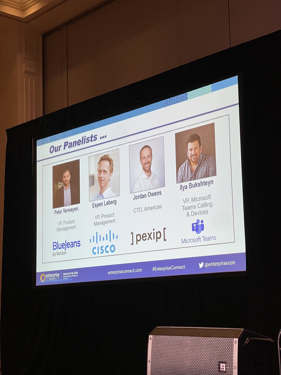 Huge topic of discussion ➡️ “Video Interoperability: Today and Tomorrow” 

Our VP of Product Management, Espen Loberg (<a href="/eloberg/">Espen Løberg</a>), discusses how Webex has been forward thinking when it comes to end-user ease of use when it comes to interoperability. #EnterpriseConnect