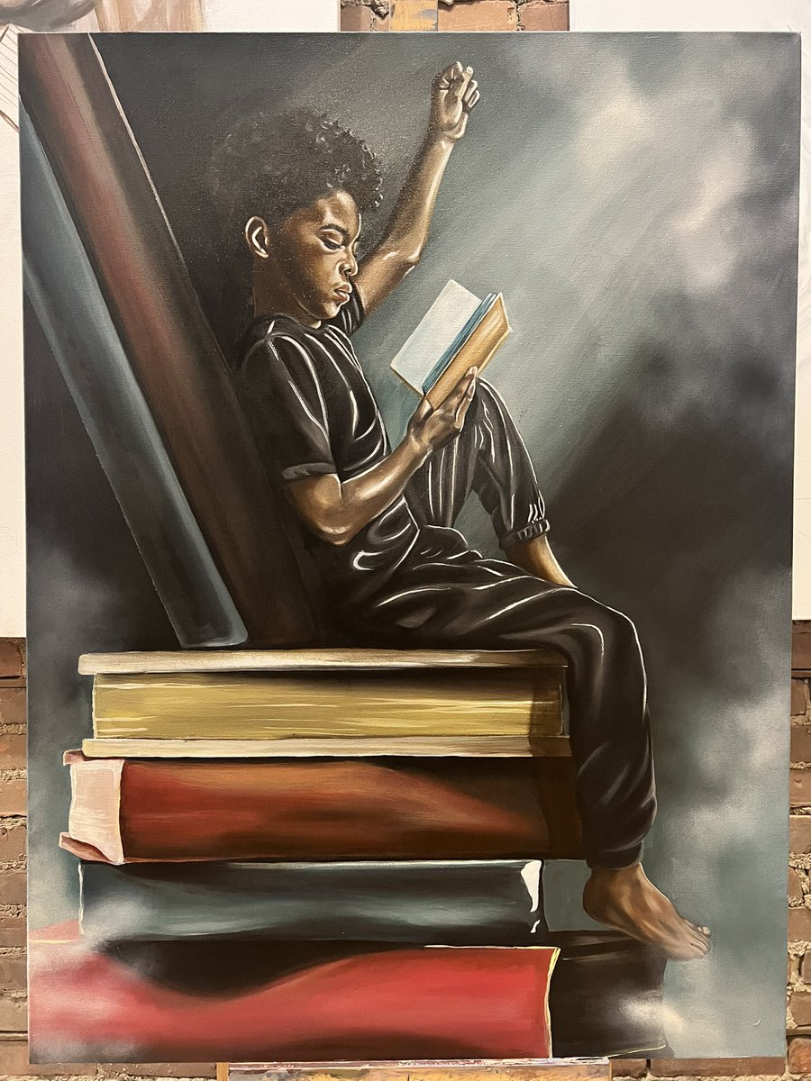 StinaAleah's tweet photo. Reference.       Vs.      Painting. https://t.co/QUlSohbxJU