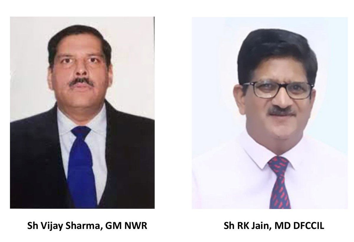 DFCCIL on Twitter "Sh Vijay Sharma, General Manager NWRailways
