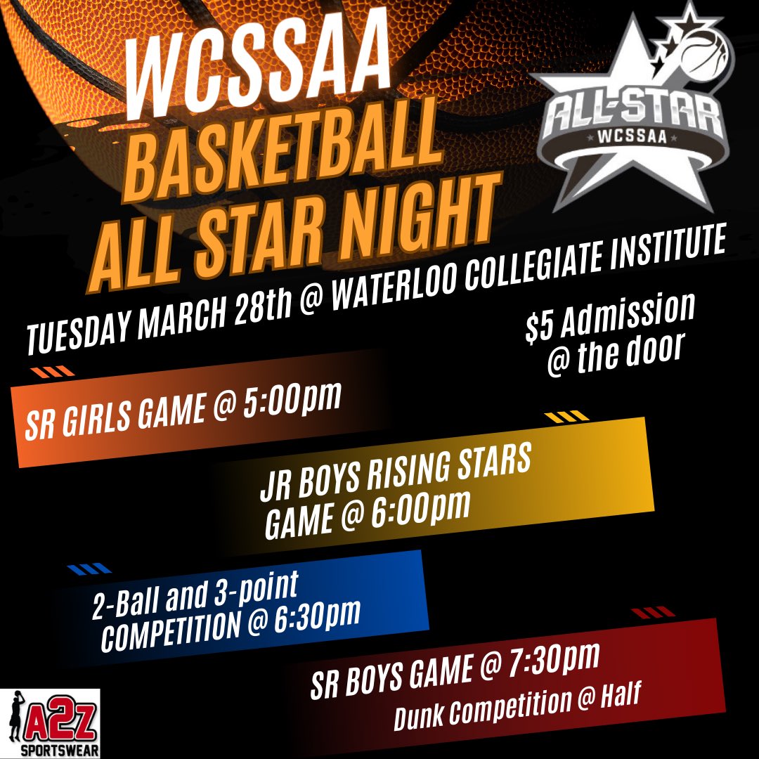 Details for the <a href="/WCSSAA/">WCSSAA</a> basketball all-star games, which are slated for tomorrow evening at WCI: