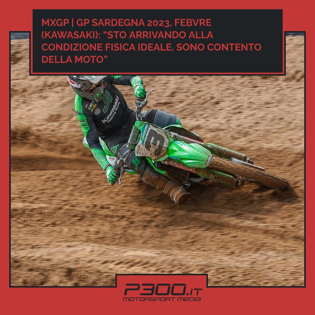 P300it's tweet image. MXGP | GP Sardegna 2023, Febvre (Kawasaki): “Sto arrivando alla condizione fisica ideale, sono contento della moto”

✏ di Federico Benedusi
📄 p300.it/mxgp-gp-sardeg…

#febvre #kawasaki #mxgp #MXGPSardegna