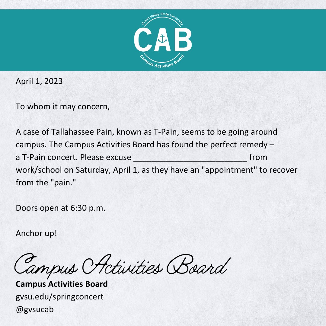 Campus Activities Board tweet media