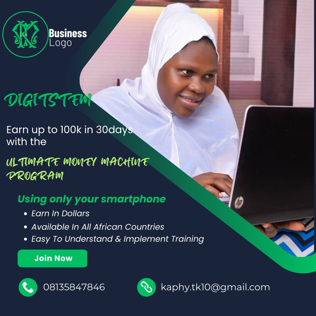 Nursekaphy's tweet photo. Join Digitstem today, learn so many skills that will make you say byebye to financial instability or difficulty that would stop you from begging for an urgent 2k https://t.co/MxnodHURgB