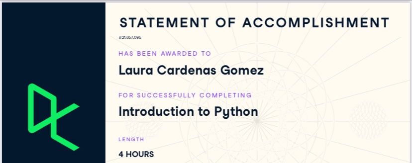 ichheisseL's tweet image. Empezando el Career Track de Data Scientist con @DataCamp y #DataScienceFem