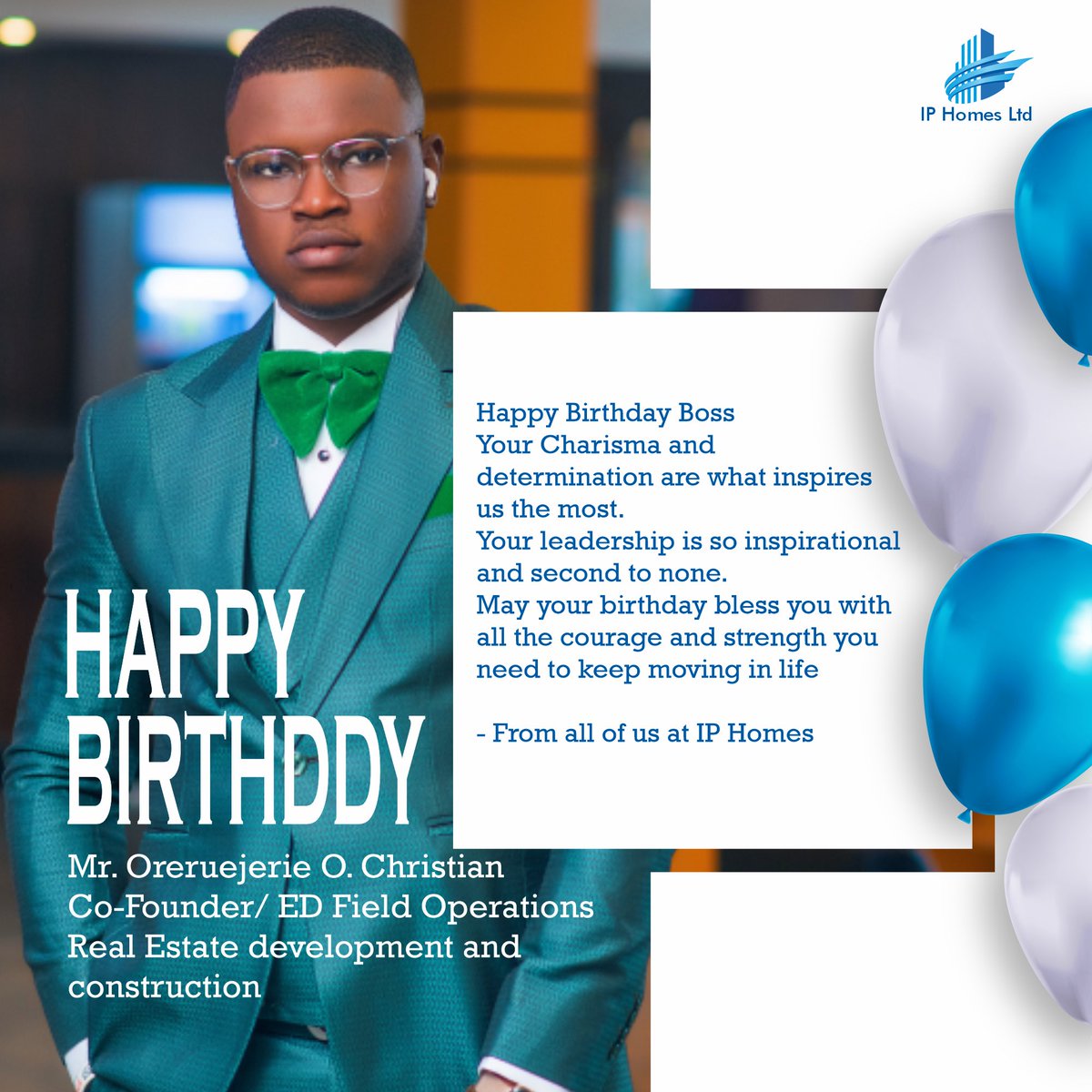 Happy Birthday boss!
Thank you, sir, for your commitment to our growth.
We wish you unstoppable progress in your career.

Happy birthday to you sir!!

#iphomes #pridehillestate #happybirthday #happybirthday🎂 #birthdaycake #birthdays #birthdaysurprise #birthdayparty