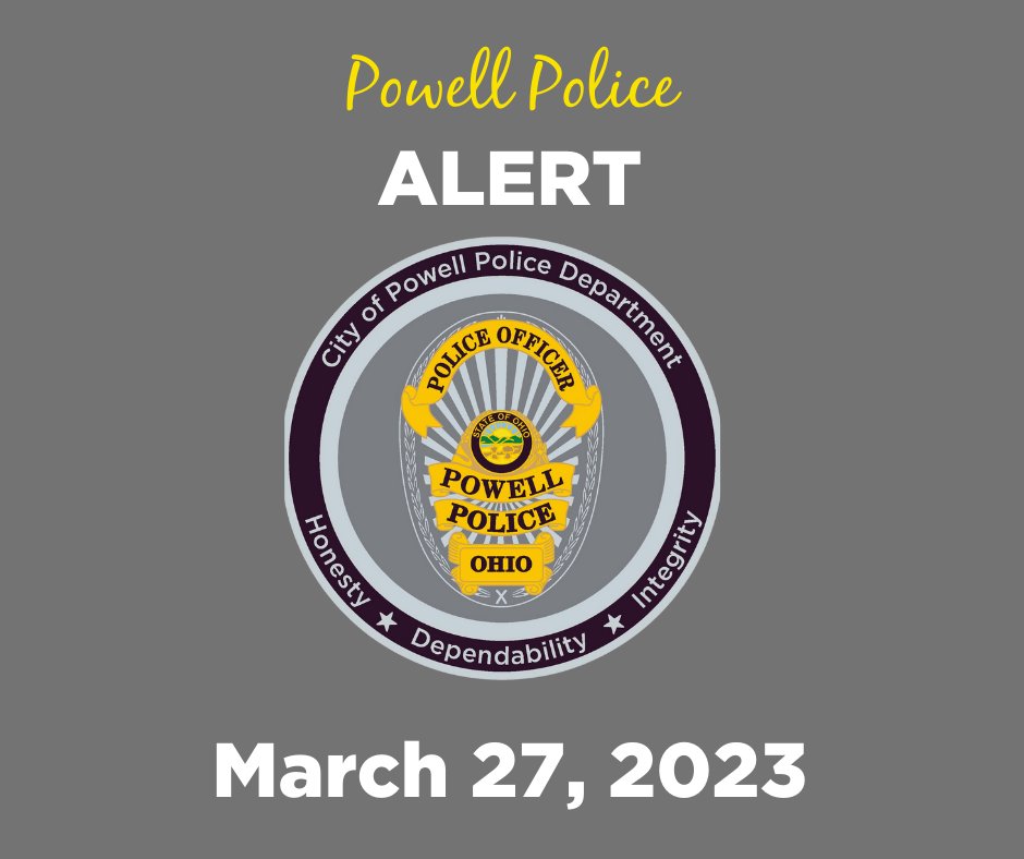 Several Powell residents had their vehicles broken into overnight in the area of Powell Crossing. Anyone with information on the thefts or home surveillance that might have captured the suspect(s) and or vehicle, please contact Detective Darren Smith at 614-885-5005.