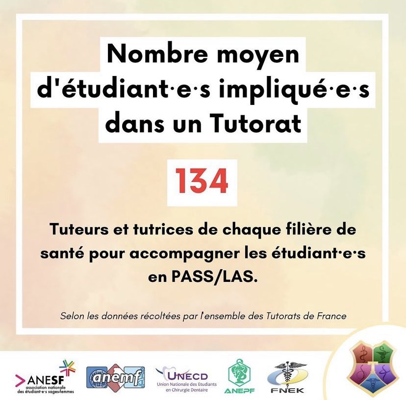 Un #Tutorat Santé, c’est avant tout des #étudiants qui s’y investissent.

C’est leur nombre et la puissance de leur #engagement qui permet aux Tutorats de proposer un #accompagnement de qualité 🤝

Leur engagement doit être reconnu et valorisé !