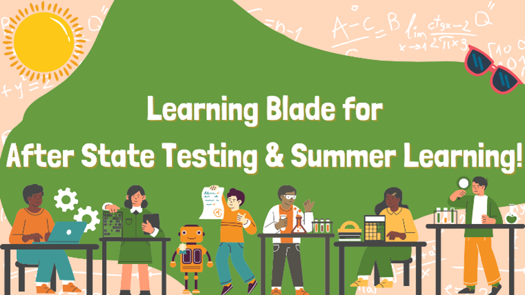 Try Learning Blade to support STEM/CS/CTE for after-state testing or in summer school programming. Enjoy the over 400 online lessons and teacher lesson plans to maintain engagement and motivation in #STEM! Sign up for your free account here: LearningBlade.com/States