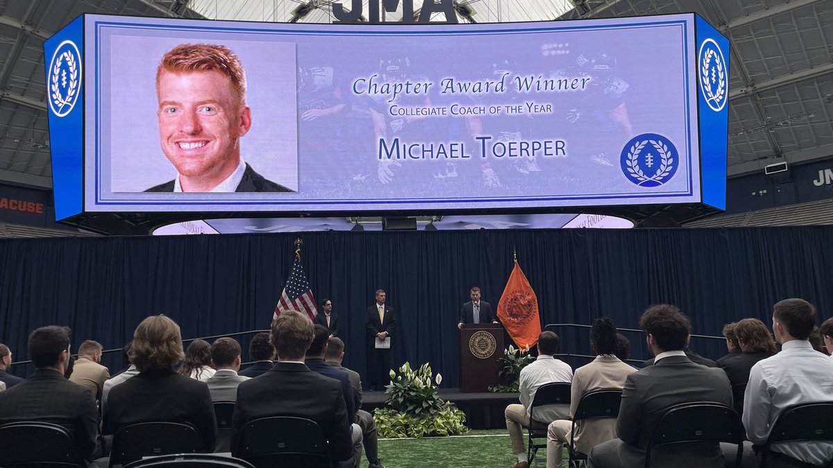 What Coach buried is that <a href="/CoachTerp_/">Mike Toerper</a> was recognized by <a href="/FootballCny/">CNY Football Foundation</a> as College Coach of the Year!  Well deserved! Go Bombers! <a href="/BomberSports/">Ithaca Bombers</a>