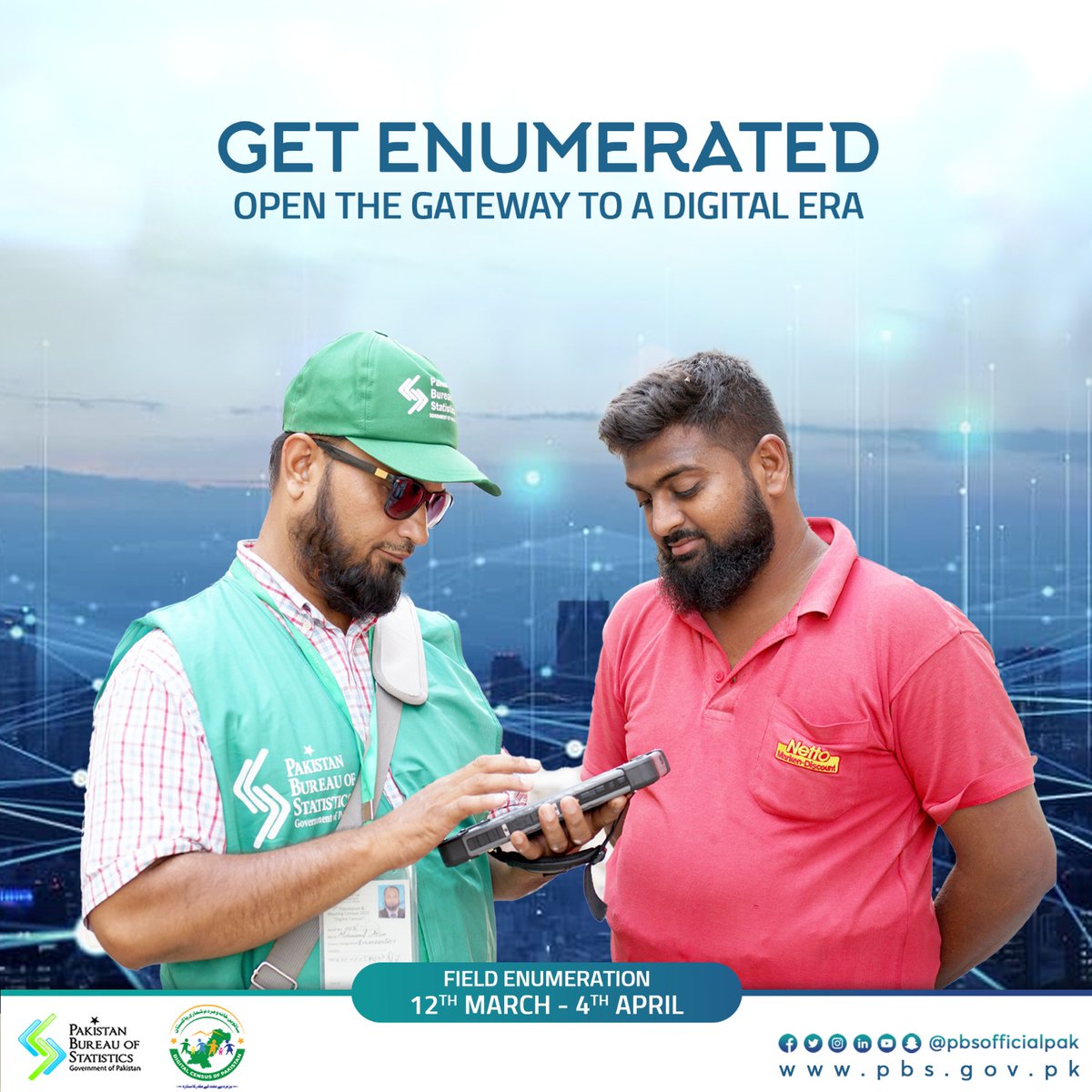 PBSofficialpak's tweet photo. Are you ready to make history? #GetEnumerated in #DigitalCensusPk and partake in South Asia’s largest digital activity!
🗓️1st March -4th April 2023
☎️Call 0800-57574 for any queries
#Census2023 #Pakistan https://t.co/QgTpBpymjL