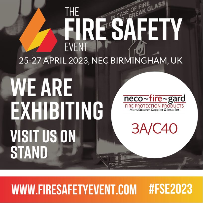NECO FIRE GARD Ltd join The Fire Safety Event 2023 🏆🔥
Come and see us at stand 3A/40C !
📍 NEC, Birmingham

#fse2023
#fire #firecurtains #fireprotection #fireprevention  #firesuppression #lifesafety #passivefireprotection   #construction #ukmanufacturing #fireindustry