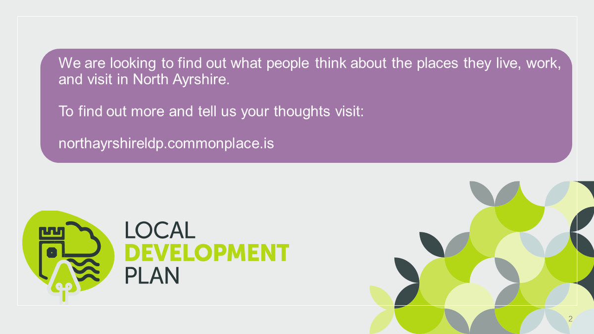 North_Ayrshire's tweet image. The Local Development Plan (LDP) provides a guide to development and investment in our area and we are looking for as much input as possible from community groups, residents and local businesses. Read more and take part at: tinyurl.com/2p88nty7