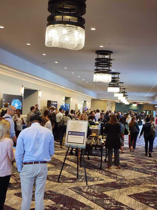 HFES's tweet image. The exhibit hall at #HFESHCS is full of activity! Don&apos;t miss the chance to explore cutting-edge healthcare technology and network with industry experts. Come visit! Exhibits are open until 5 PM today.
